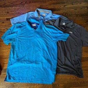 Three Under Armour polo shorts size XXL